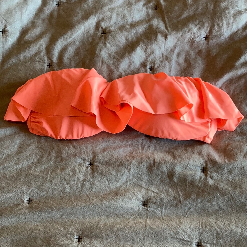 Victoria’s Secret Strapless Ruffle Swim Top